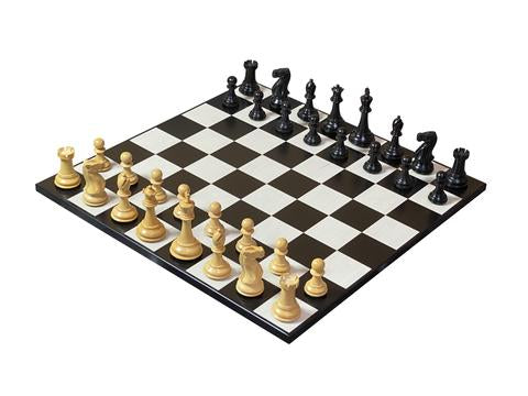 Contemporary Old English Anegre Chess Set & Vinyl Box -  CHESSMAZE STORE UK 