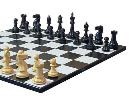 Contemporary Old English Anegre Chess Set & Vinyl Box -  CHESSMAZE STORE UK 