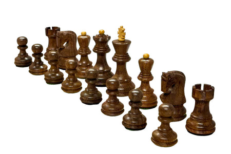 Zagreb Russian Acacia 3" Chess Pieces 15.75" Mahogany Board and Box -  CHESSMAZE STORE UK 