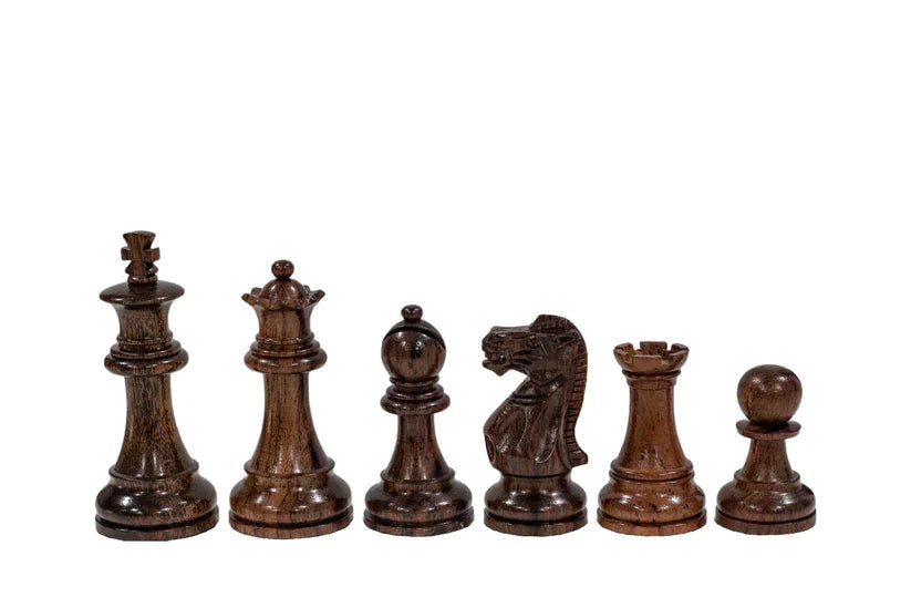 Spirit Rosewood Pieces, Mahogany Chess Set and Slide Lid Box - CHESSMAZE STORE UK