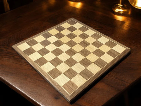 15.75" Walnut Chess Board, 3" Classic Acacia Pieces & Mahogany Box - CHESSMAZE STORE UK