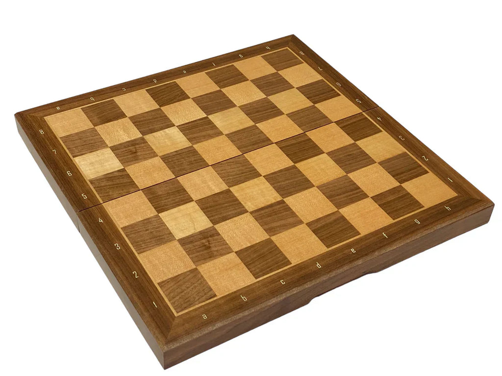 13 Inch Walnut and Maple Magnetic Chess Set -  CHESSMAZE STORE UK 