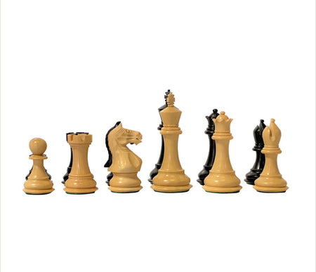 3.25" Black Queens Gambit Chess Pieces -  CHESSMAZE STORE UK 