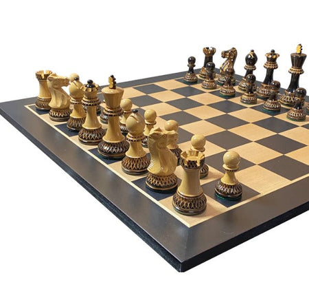 20" Anegre Artistic Parker Chess Set & Vinyl Box -  CHESSMAZE STORE UK 