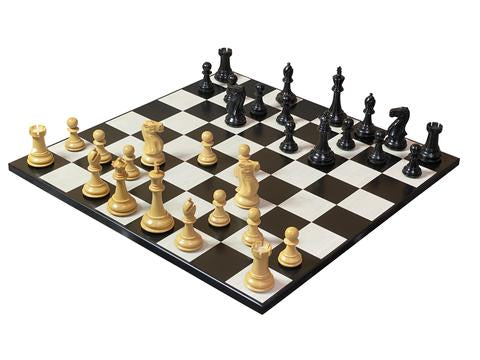 Contemporary Old English Anegre Chess Set & Vinyl Box -  CHESSMAZE STORE UK 