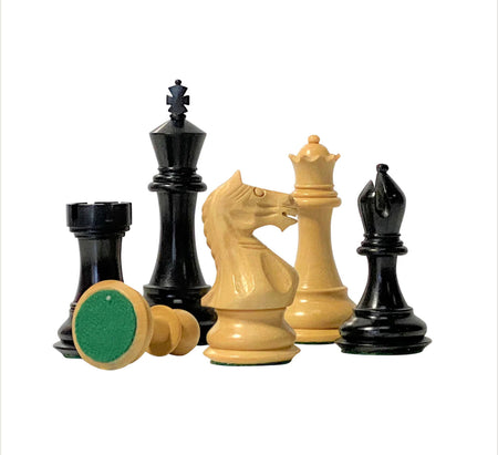 3.25" Black Queens Gambit Chess Pieces -  CHESSMAZE STORE UK 