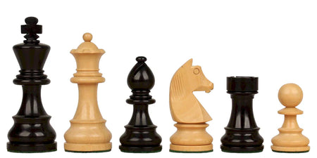 15.75” Classic Ebonised Mahogany Chess Set & Box - CHESSMAZE STORE UK