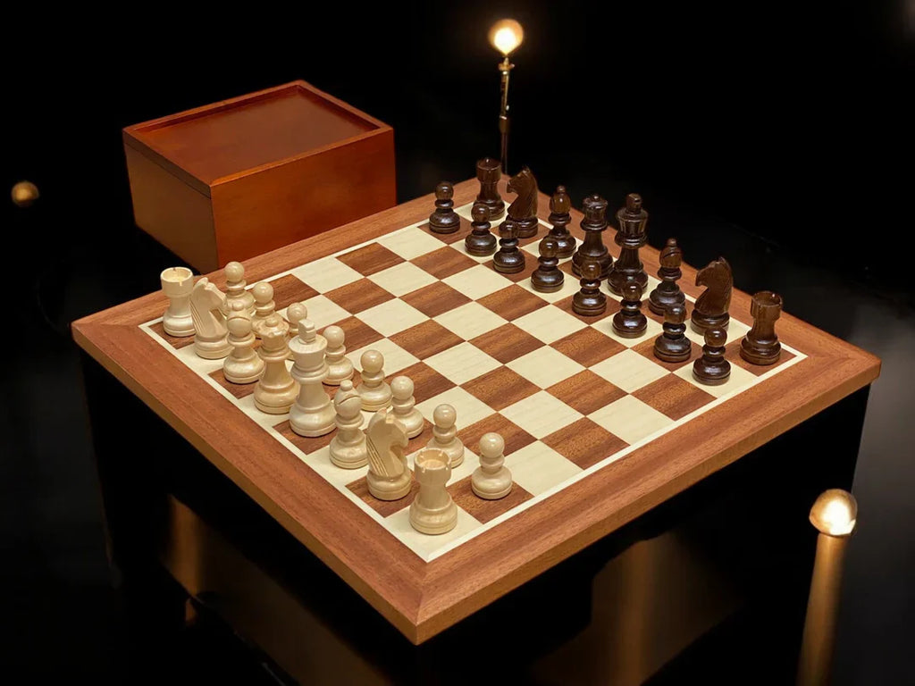 Grandmaster Mahogany Chess Set 15.75