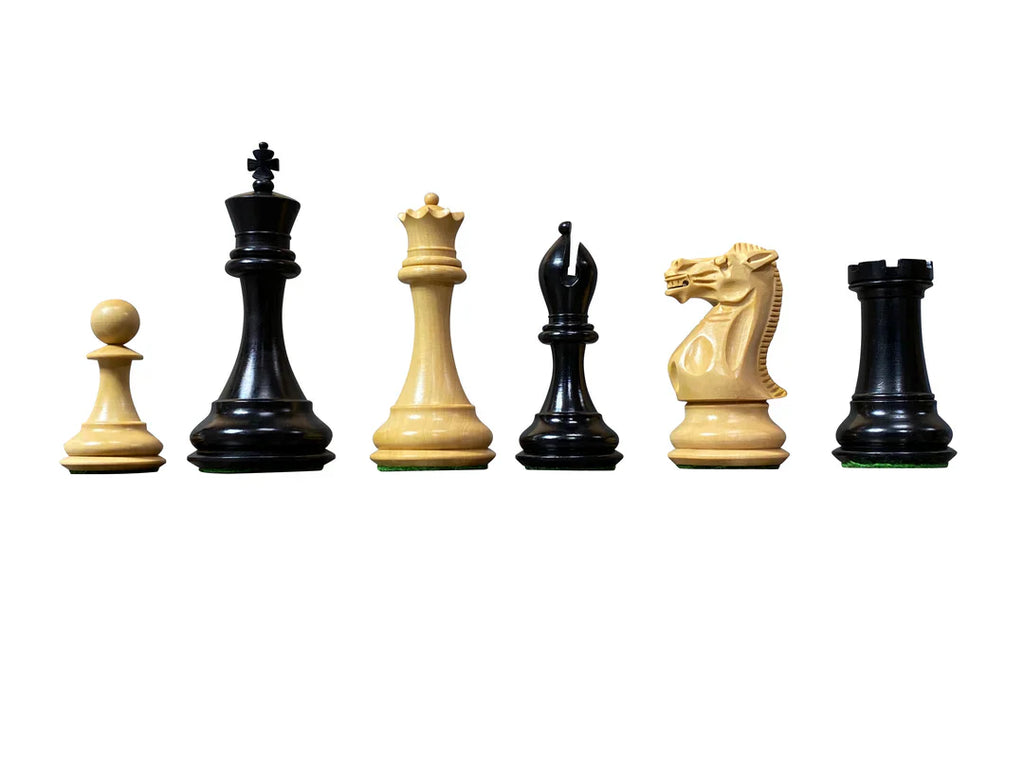 Collector Series Black and Boxwood Chess Pieces - CHESSMAZE STORE UK