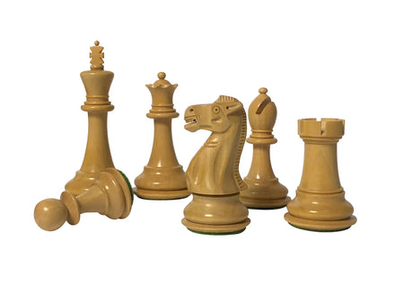 3.75" Old English Ebonised Chess Pieces - CHESSMAZE STORE UK