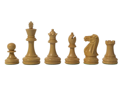 19" Acacia Wood Board 3.5" Stallion Acacia Pieces & Mahogany Box - CHESSMAZE STORE UK