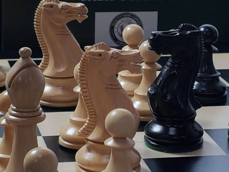 Black Winchester Anegre Chess Set Combination - CHESSMAZE STORE UK