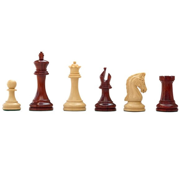 Tristan Imperial Padauk Chess Pieces 3.75