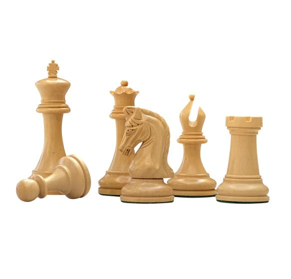 Tristan Imperial Padauk Chess Pieces 3.75