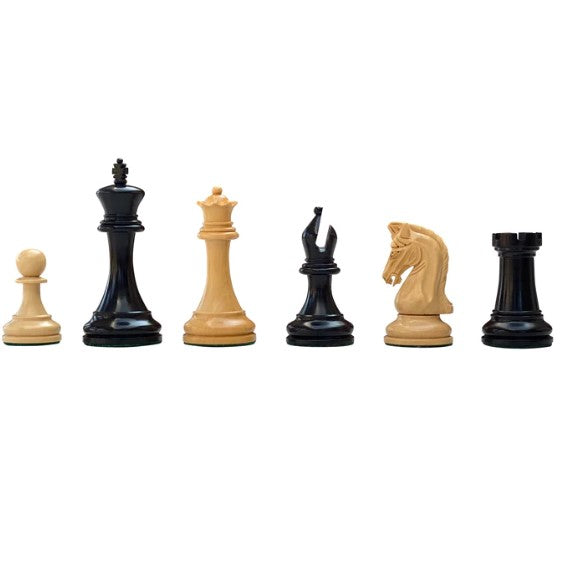 Tristan Imperial Ebony Chess Pieces 3.75