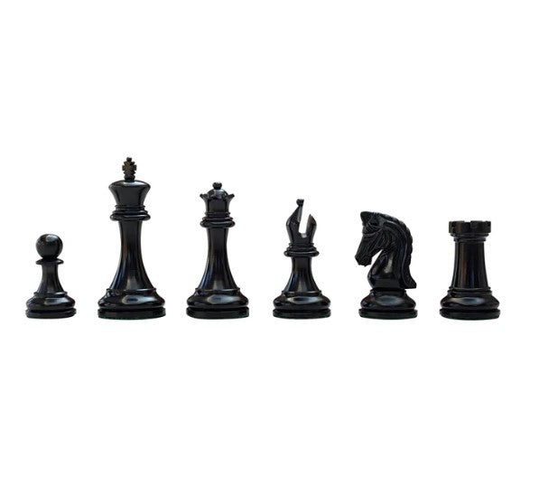 Tristan Imperial Ebony Chess Pieces 3.75