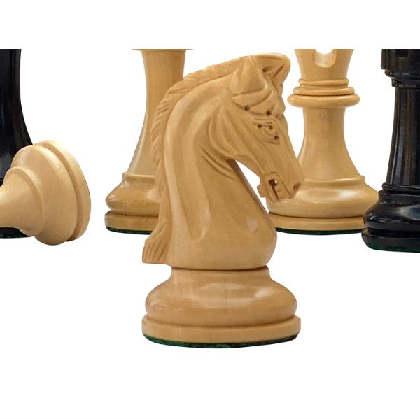 Tristan Imperial Ebony Chess Pieces 3.75