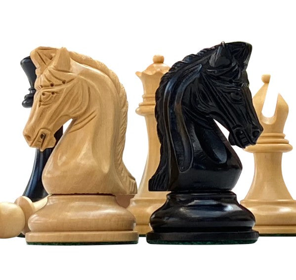 Tristan Imperial Ebony Chess Pieces 3.75