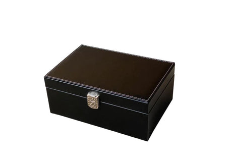 British Ebonised 4" Chess Pieces, 19" Walnut Board & P.U Storage Box -  CHESSMAZE STORE UK 