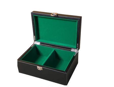 British Ebonised 4" Chess Pieces, 19" Walnut Board & P.U Storage Box -  CHESSMAZE STORE UK 