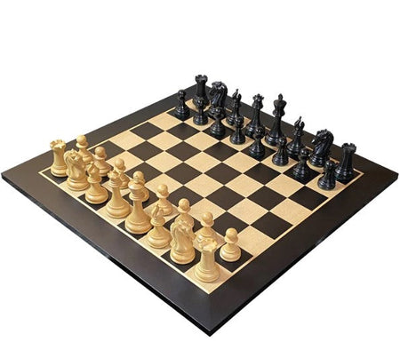 Craftsman Ebony Chessmen, 20" Anegre Chess Board & Vinyl Storage Box -  CHESSMAZE STORE UK 