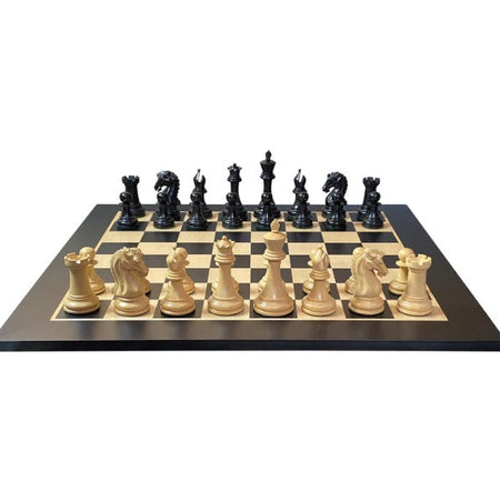 Craftsman Ebony Chessmen, 20" Anegre Chess Board & Vinyl Storage Box -  CHESSMAZE STORE UK 