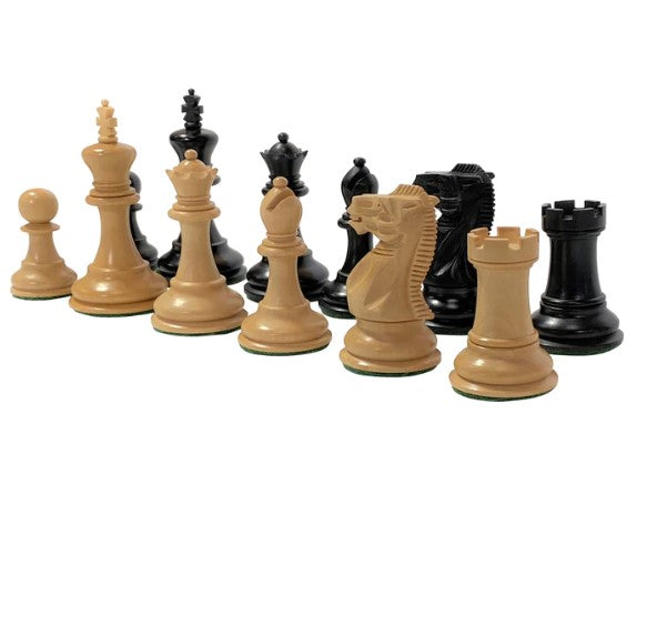 Elite Players Ebonised Series Chess Pieces 3.25