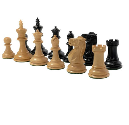 Elite Players Ebonised Series Chess Pieces 3.25" -  CHESSMAZE STORE UK 