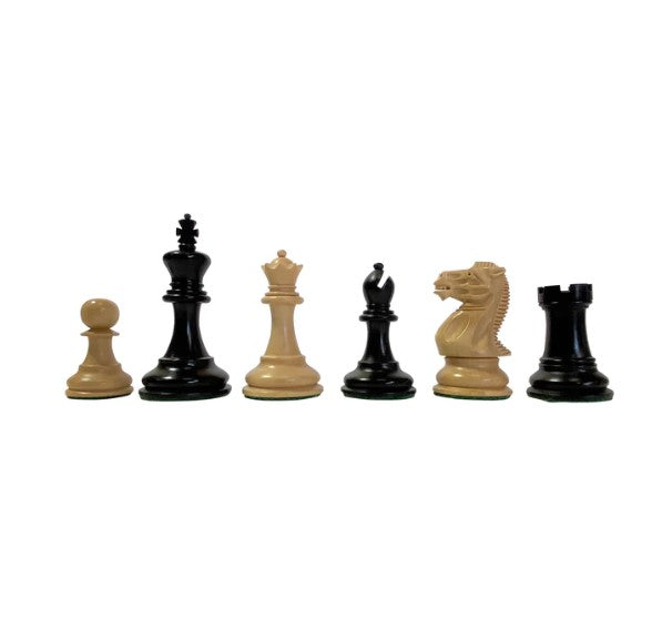 Elite Players Ebonised Series Chess Pieces 3.25