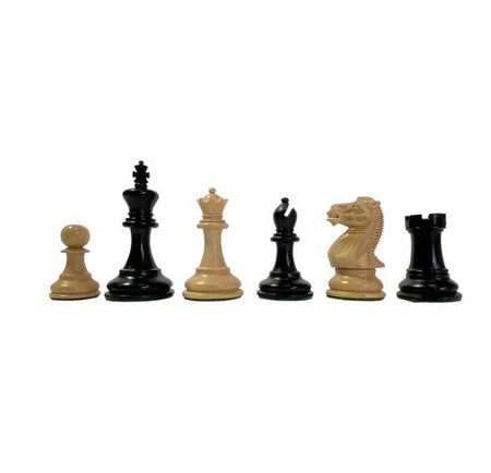 Elite Players Ebonised Series Chess Pieces 3.25" -  CHESSMAZE STORE UK 