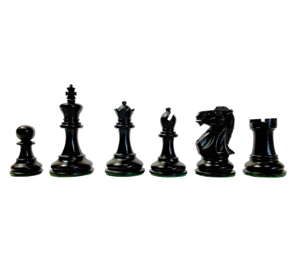 Elite Players Ebonised Series Chess Pieces 3.25