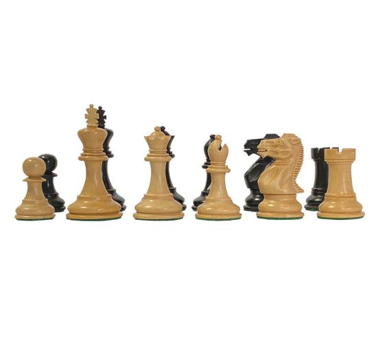 Elite Players Ebonised Series Chess Pieces 3.25