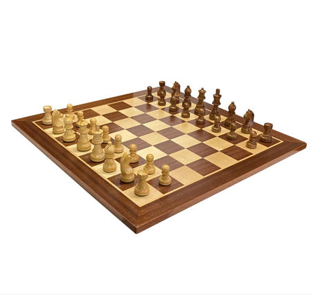 3" Classic Acacia Pieces 19" Mahogany Board & Box -  CHESSMAZE STORE UK 