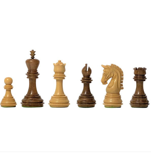 Imperial Acacia Boxwood Chess Pieces 3.75