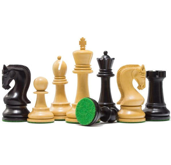 Leningrad Staunton Boxwood & Black Chess Pieces 4