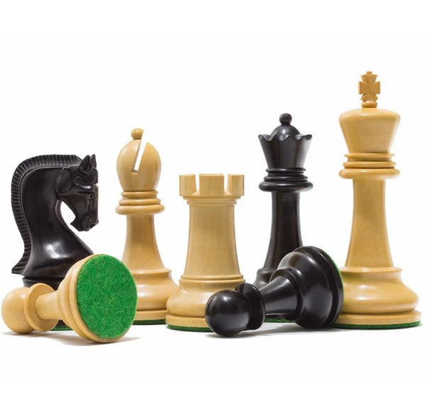 Leningrad Staunton Boxwood & Black Chess Pieces 4