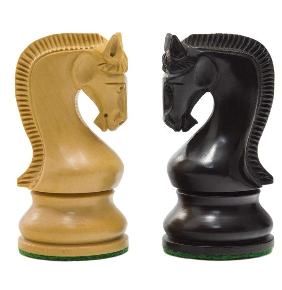 Leningrad Staunton Boxwood & Black Chess Pieces 4