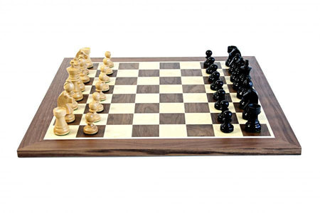 15.75" Walnut Board 3" Classic Ebonised Pieces & Box -  CHESSMAZE STORE UK 