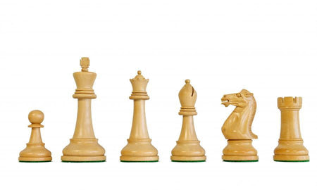 4" Staunton Winchester Acacia and Boxwood Chess Pieces -  CHESSMAZE STORE UK 