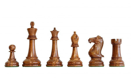 4" Staunton Winchester Acacia and Boxwood Chess Pieces -  CHESSMAZE STORE UK 